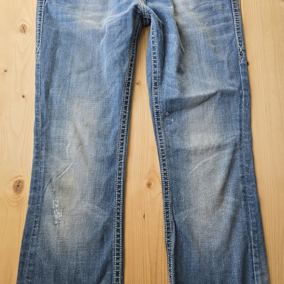 Rock Revival Elaina Boot Distressed Denim Jeans Size 29X31 - Picture 4 of 16